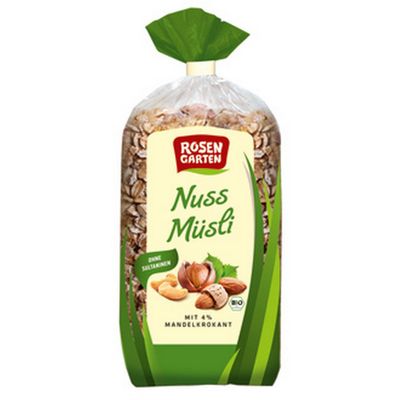 Peanut muesli ORGANIC 750 g Rosengarten