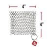 Knapp Made CM Scrubber - Stainless Steel Chain Mail Scrubber for Cast Iron Cookware view 2