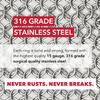 Knapp Made CM Scrubber - Stainless Steel Chain Mail Scrubber for Cast Iron Cookware view 4