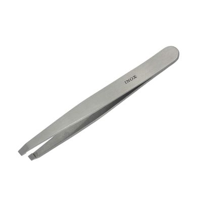 Ashiq Instrumente Germany Tweezers Angled 9.5 cm 3.5 mm Width Stainless
