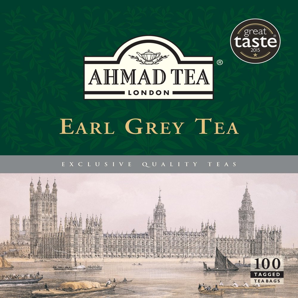 Ahmad Tea Earl Grey Tea | Black Tea - 100 Teabags