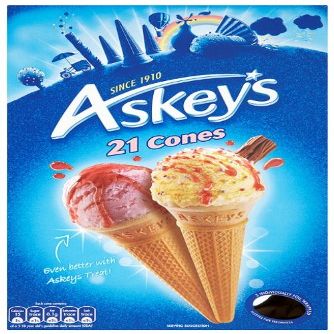 Askeys Original Cornets 21 Pack (Pack of 6)