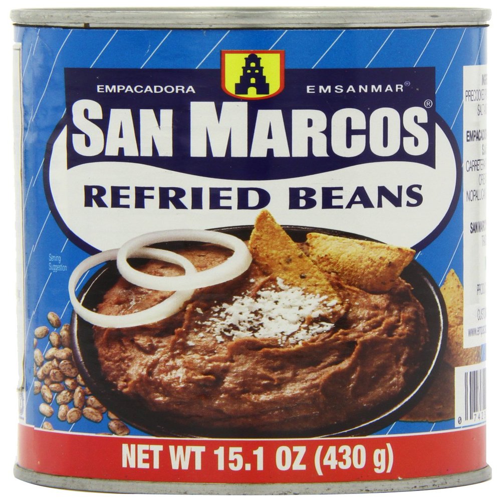 San Marcos Refried Beans 430 g (Pack of 4)