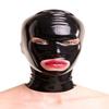 Anita Berg Latex Zip Mask with Oval Frame in Black Size L view 1