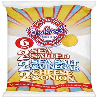 Seabrook Mixed Crisps 6 Pack (Pack of 8)