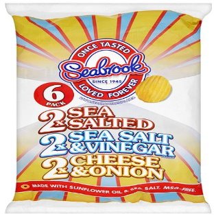 Seabrook Mixed Crisps 6 Pack (Pack of 8)