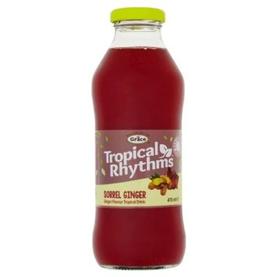 Grace Tropical Rhythms Sorrel Ginger, 475 ml, Pack of 12
