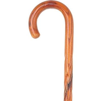 Swirl Acacia Cane with Crook Handle