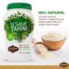 Achva Sesame Tahini Paste - Roasted & Pure Stone Ground Ethiopian Sesame Seeds - Rich Creamy Taste for Hummus & Tahini Sauce - Kosher, Vegan, Gluten Free, Peanut Free & Non-GMO 500g view 2
