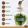 Achva Sesame Tahini Paste - Roasted & Pure Stone Ground Ethiopian Sesame Seeds - Rich Creamy Taste for Hummus & Tahini Sauce - Kosher, Vegan, Gluten Free, Peanut Free & Non-GMO 500g view 4