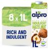 Alpro Hazelnut Drink - Plant-Based Long Life Dairy Free & Lactose Free Milk Alternative - 1L (Pack of 8) view 1