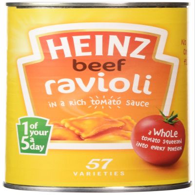 Heinz Ravioli in Tomato Sauce 400 g (Pack of 8)
