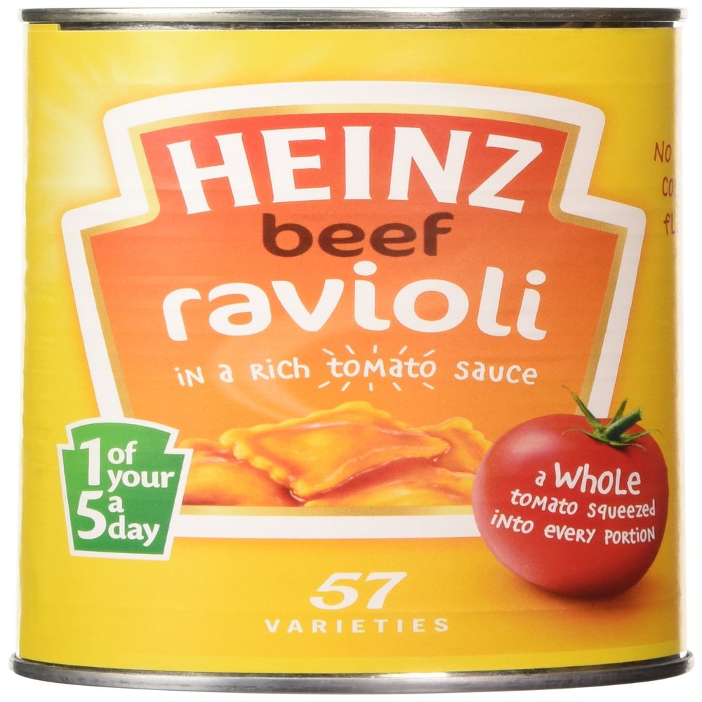 Heinz Ravioli in Tomato Sauce 400 g (Pack of 8)