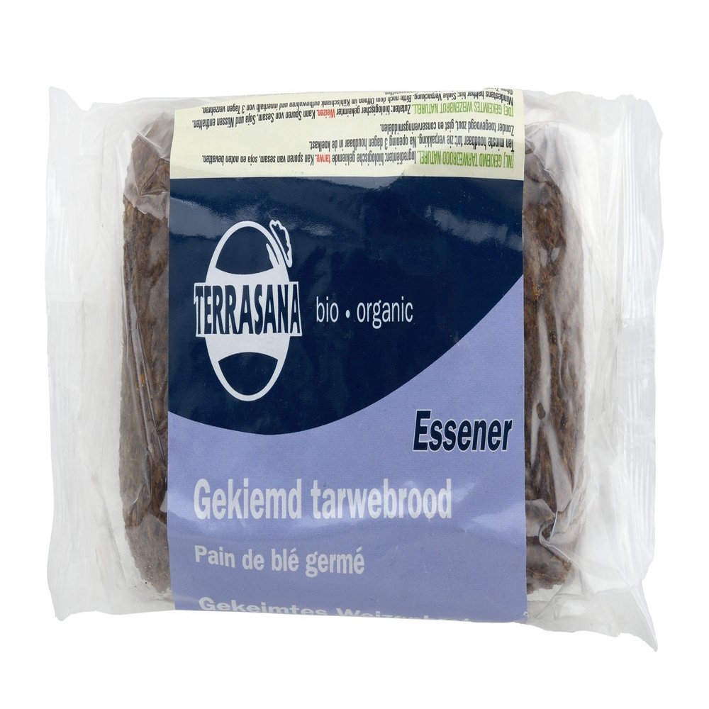 Terrasana Gekiemd brood naturel / tarwe 400 gram