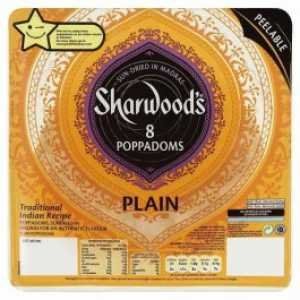 Sun Dried Sharwood's 8 Plain poppadoms