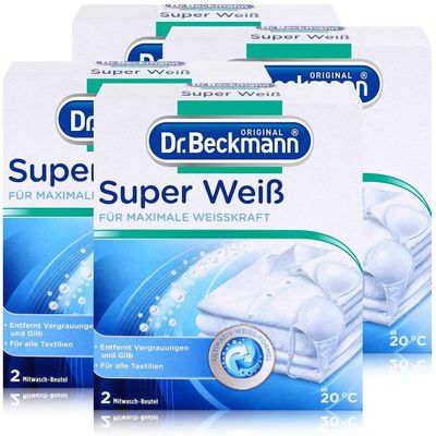 Dr. Beckmann Super White Pack of 4 x 80 g