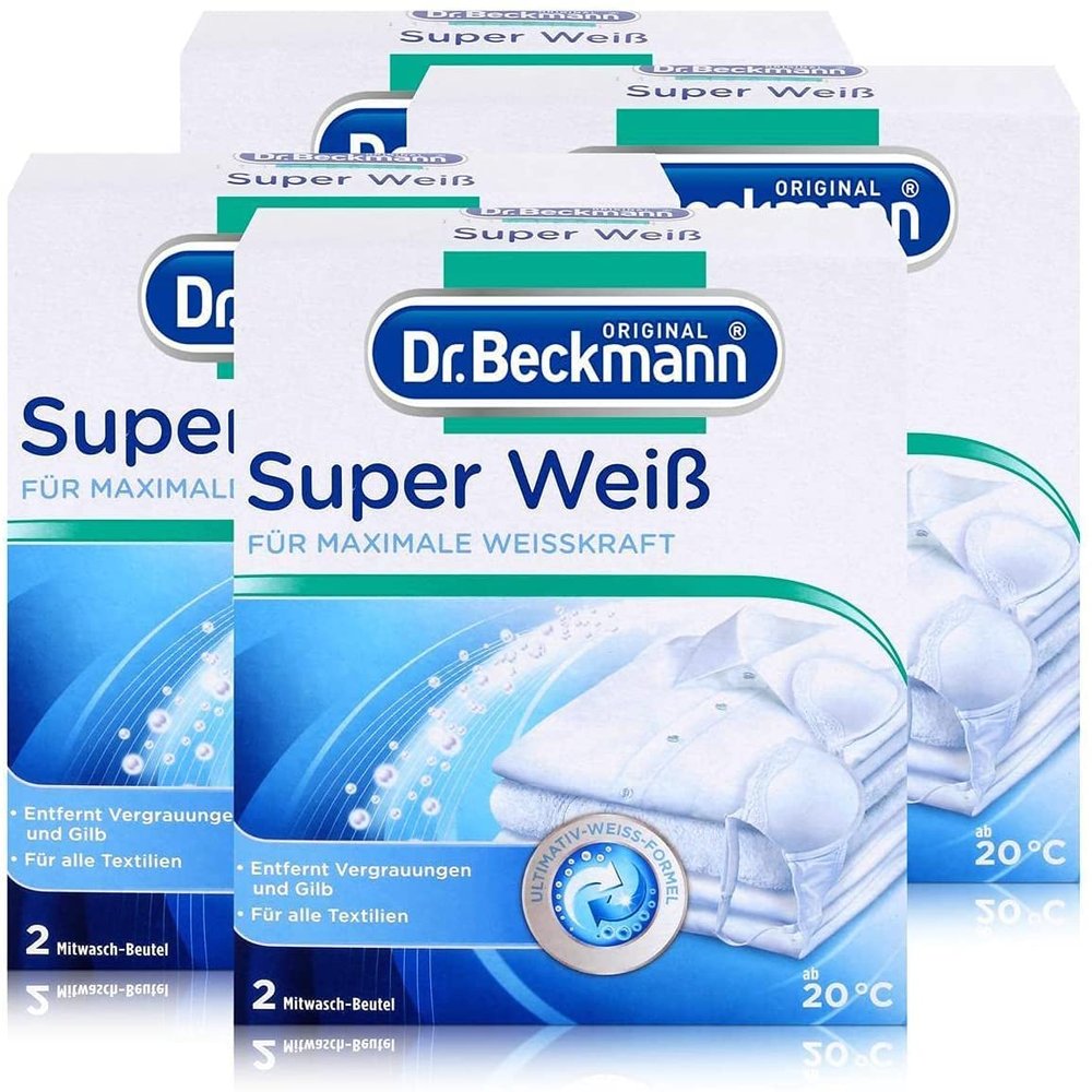 Dr. Beckmann Super White Pack of 4 x 80 g