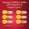 Seven Seas Cod Liver Oil One-A-Day Omega-3 Fish Oil and Vitamin D, 120 Capsules, 4 Months Supply view 3