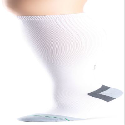 1000 Mile Compression Tactel Sock - White, X-Large (12-14UK), 2018WX