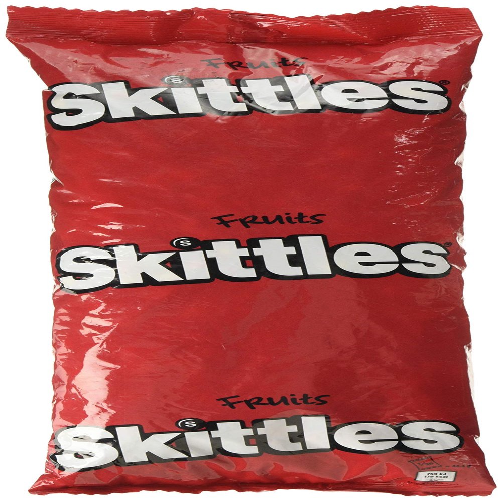 1.6kg bulk bag of fruity skittles, ideal wedding favour or vending machines.