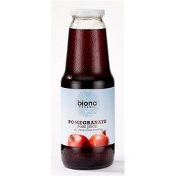 THREE PACKS of Biona Pure Pomegranate Juice 1000ml