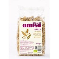 THREE PACKS of Amisa Organic Spelt Crunchy 375g