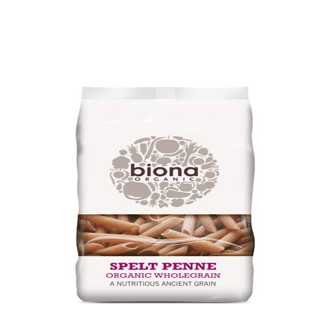 Three Packs of Biona Org Wholemeal Spelt Penne 500g