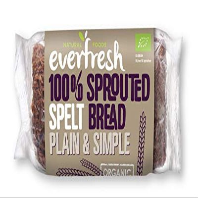 TRIPLE PACK of Everfresh Natural Foods Organic Sprouted Spelt Bread 400g