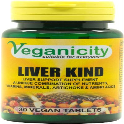 Veganicity Liver Kind : One-a-Day Multi Nutrient Supplement for Liver Support : 30 Tablets