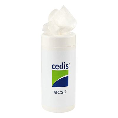 90 Cedis cleansing wipe/in large dispenser, for earmolds and hearing aids