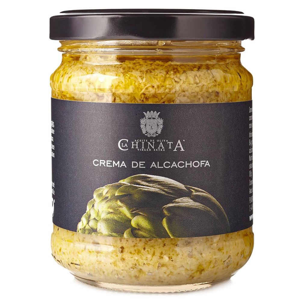 La Chinata, Spanish extra virgin oil vegetable spread, artichoke, 180 gr, glass recipient
