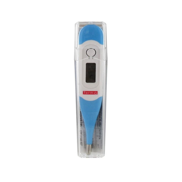 Torm Electronic Medical Thermometer with Flexible Sonde - Blue