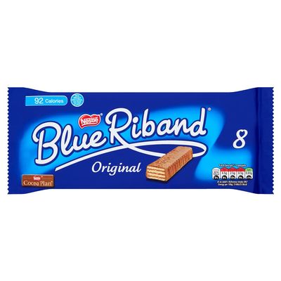 Blue Riband Milk Chocolate Wafer Biscuit Bar Multipack, 8 each