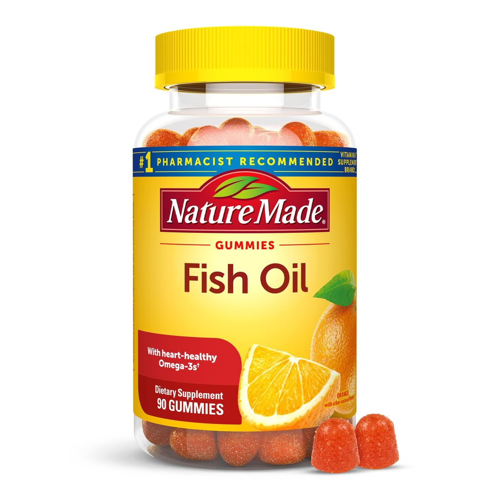Nature Made Fish Oil Adult Gummies (57 mg of Omega-3s EPA & DHA per serving) 90 Ct