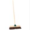 10" Stiff Sweeping Yard Brush, Natural Hard Broom Stiff Brush with Handle view 1