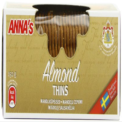 Annas Almond Thins Biscuits 150 g (Pack of 6)