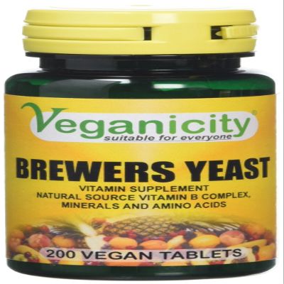 Veganicity Brewers Yeast Energy and General Well Being 300mg Supplement 200 Tablets Pack of 2