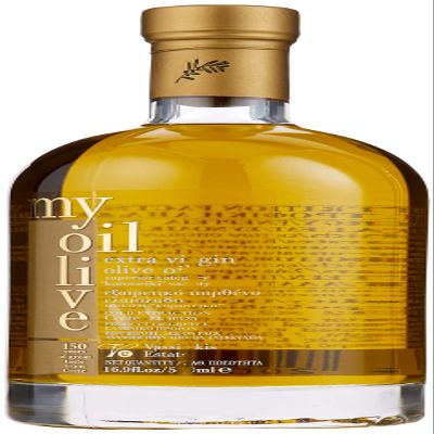 My Olive Oil Cretan Extra Virgin Olive Oil by Vassilakis Estate 100% Greek Cold-Pressed EVOO in Premium Glass Bottle 500ml