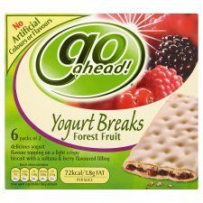 Go Ahead Forest Fruits Yoghurt Breaks 6Pk