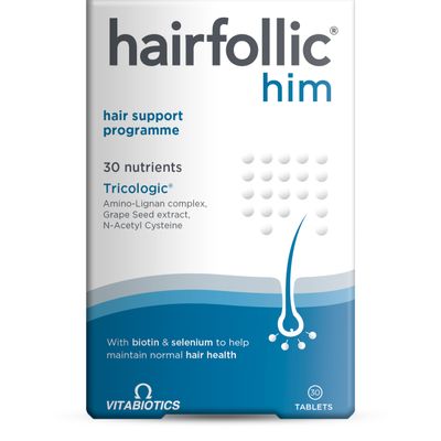 Hairfollic Him, for Men - 30 Tablets, 30 Count