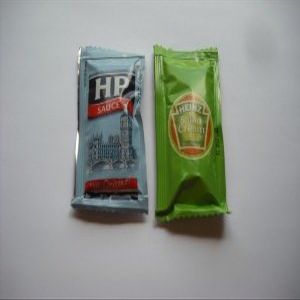 12 Individual HP Brown Sauce Sachets & 12 Heinz Salad Cream Individual Sachets