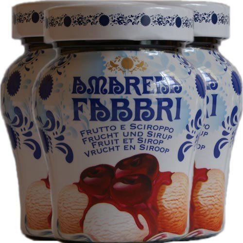 3 x Fabbri Amarena Cherries in Siurp 'Amarena Fabbri', 230 g