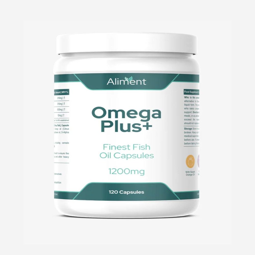 Aliment High Strength Omega-3 Fish Oil Capsules 2400mg Fish Oil - 630mg EPA & 420mg DHA per Serving | Molecularly Distilled | No Fishy Aftertaste | 120 Softgels | Informed Sport Certified