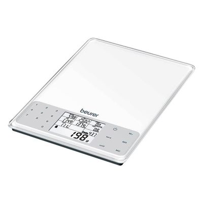 Beurer DS61 Nutritional Analysis Scale, White 20.700cm x 5.200cm x 25.700cm (BxHxT)