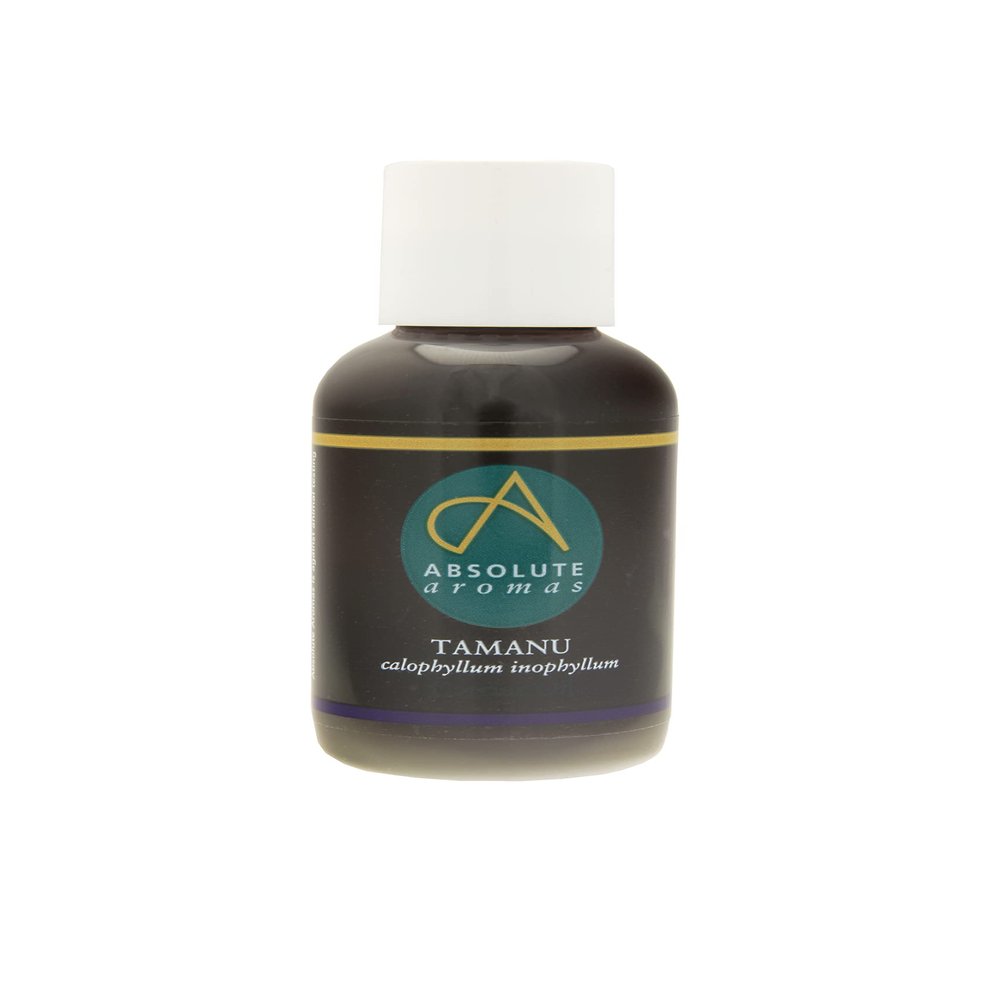 Absolute Aromas Tamanu Oil 50ml - Pure, Natural, Unrefined, Cold-Pressed, Cruelty Free, Vegan, No GMO  Natural Moisturiser and Collagen Booster for Skin, Body and Nails