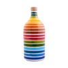 Frantoio Muraglia, Rainbow Ceramic Jar with Extra Virgin Olive Oil 500ml, Intense Fruity Essence, Created and Hand-Decorated by Our Puglian Artisans view 1