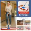 Abbey Flat Mop for Floor Cleaning - Heavy Duty Commercial Sweeper Mop Kit with Handle and Frame - Floor Dusters for Wooden Floors and Hard Floors (Red, 80cm) view 3