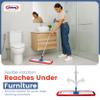 Abbey Flat Mop for Floor Cleaning - Heavy Duty Commercial Sweeper Mop Kit with Handle and Frame - Floor Dusters for Wooden Floors and Hard Floors (Red, 80cm) view 4