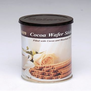 Bolero Cocoa Wafer Sticks Filled With Cocoa & Hazelnut Paste 110g