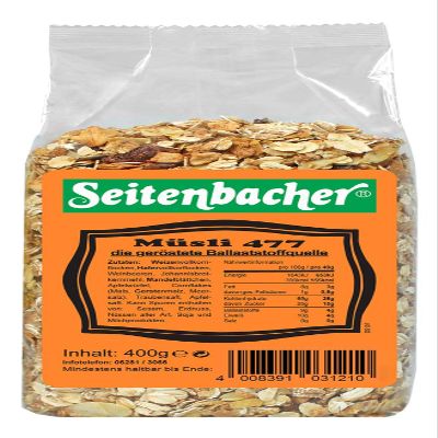 Seitenbacher Msli Granola/Crunchy I roasted with honey I 3 pack (3 x 400g)